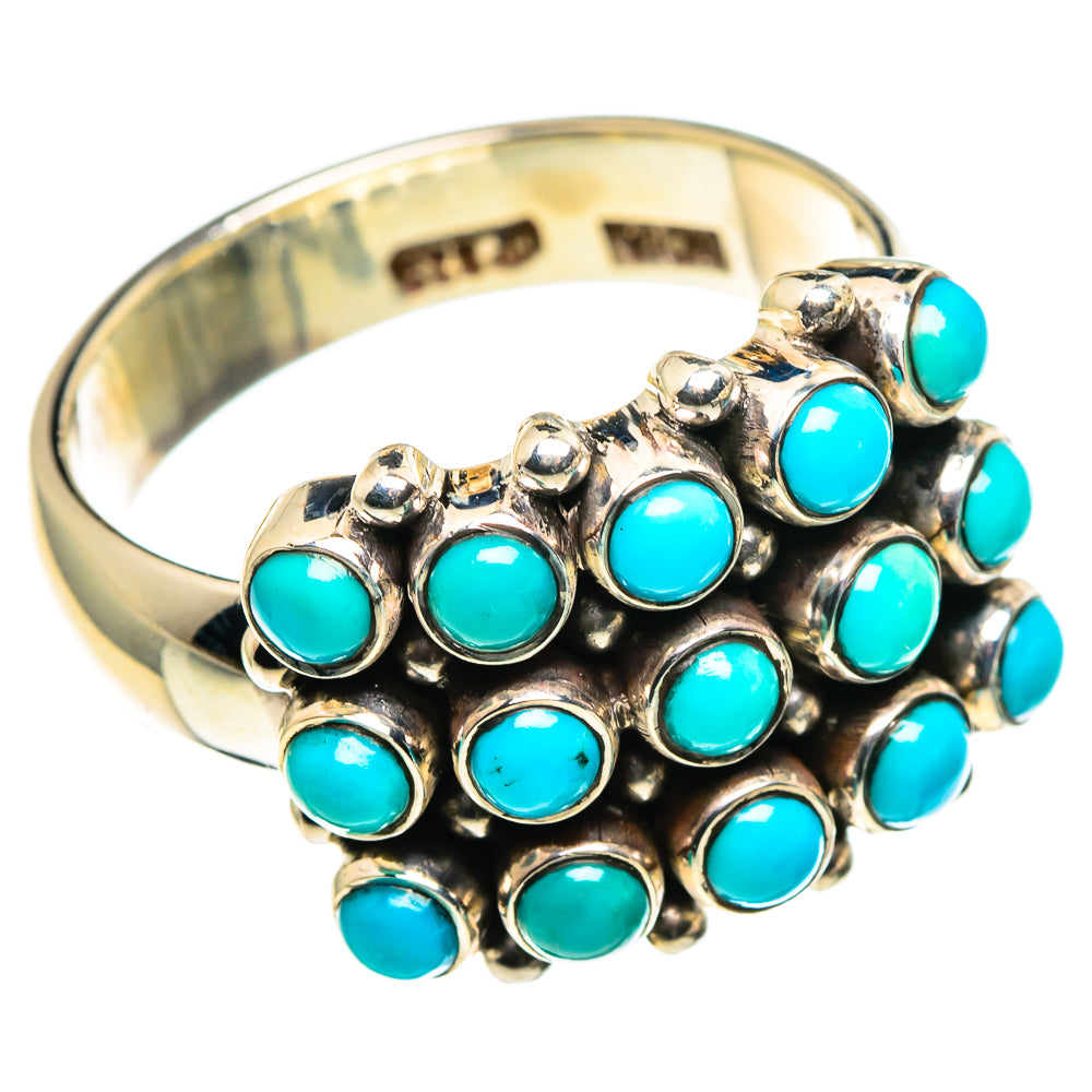 Tibetan Turquoise Rings handcrafted by Ana Silver Co - RING86378