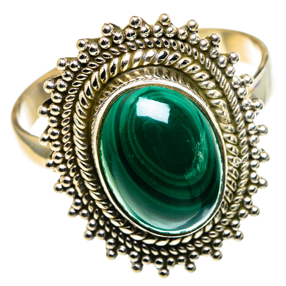 Malachite Rings handcrafted by Ana Silver Co - RING86380