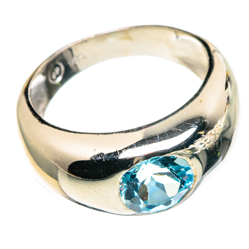 Blue Topaz Rings handcrafted by Ana Silver Co - RING86448