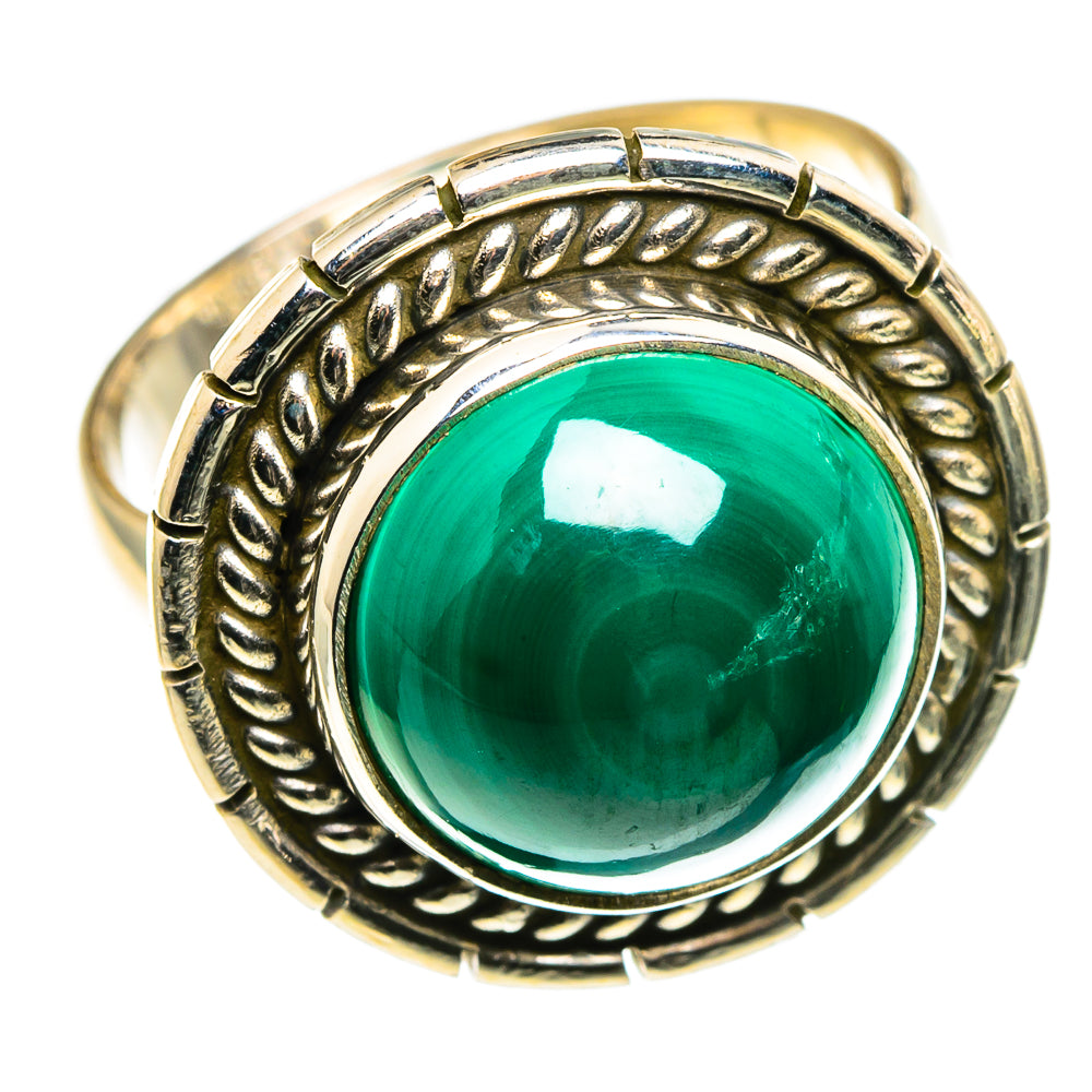 Malachite Rings handcrafted by Ana Silver Co - RING86487