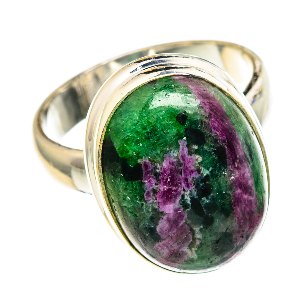 Ruby Zoisite Rings handcrafted by Ana Silver Co - RING86509