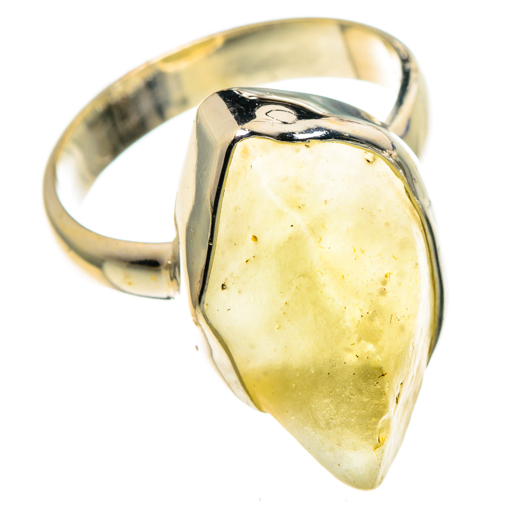 Libyan Desert Glass Rings handcrafted by Ana Silver Co - RING86528