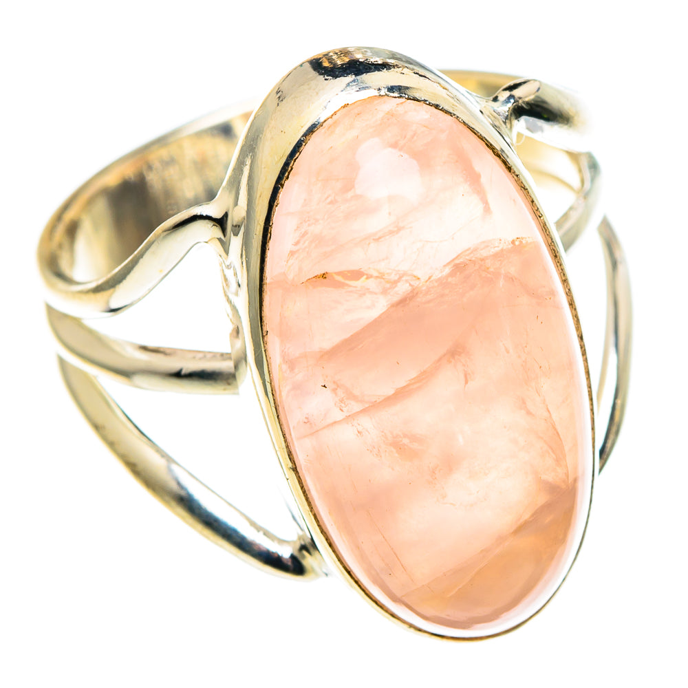 Rose Quartz Rings handcrafted by Ana Silver Co - RING86533