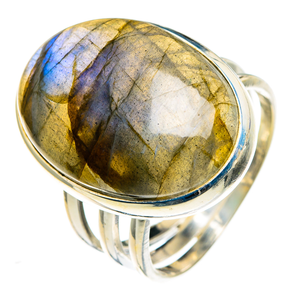 Labradorite Rings handcrafted by Ana Silver Co - RING86586