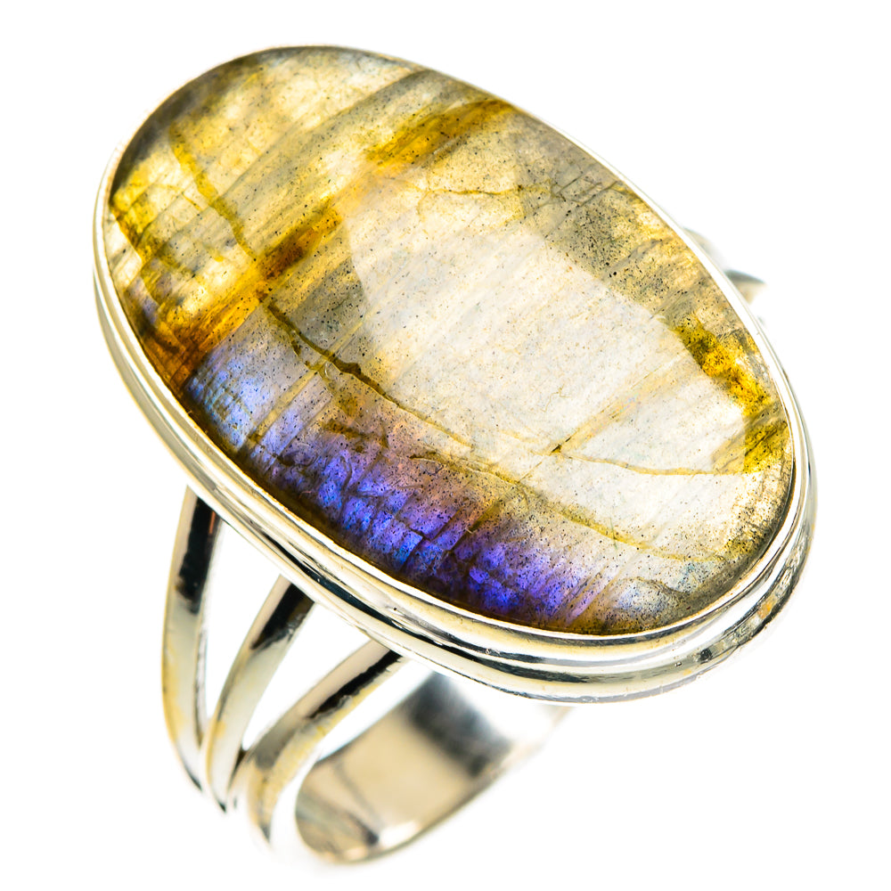 Labradorite Rings handcrafted by Ana Silver Co - RING86625