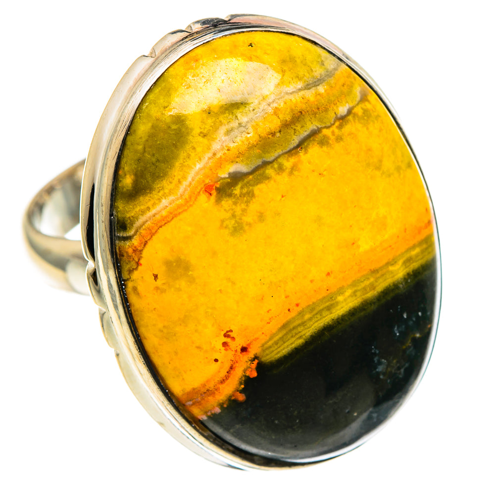 Bumble Bee Jasper Rings handcrafted by Ana Silver Co - RING86652