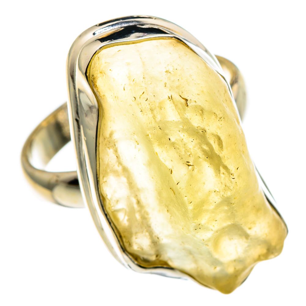 Libyan Desert Glass Rings handcrafted by Ana Silver Co - RING86668