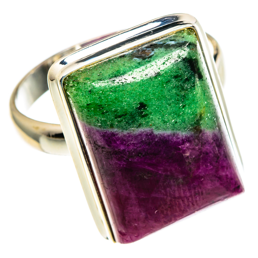 Ruby Zoisite Rings handcrafted by Ana Silver Co - RING86680