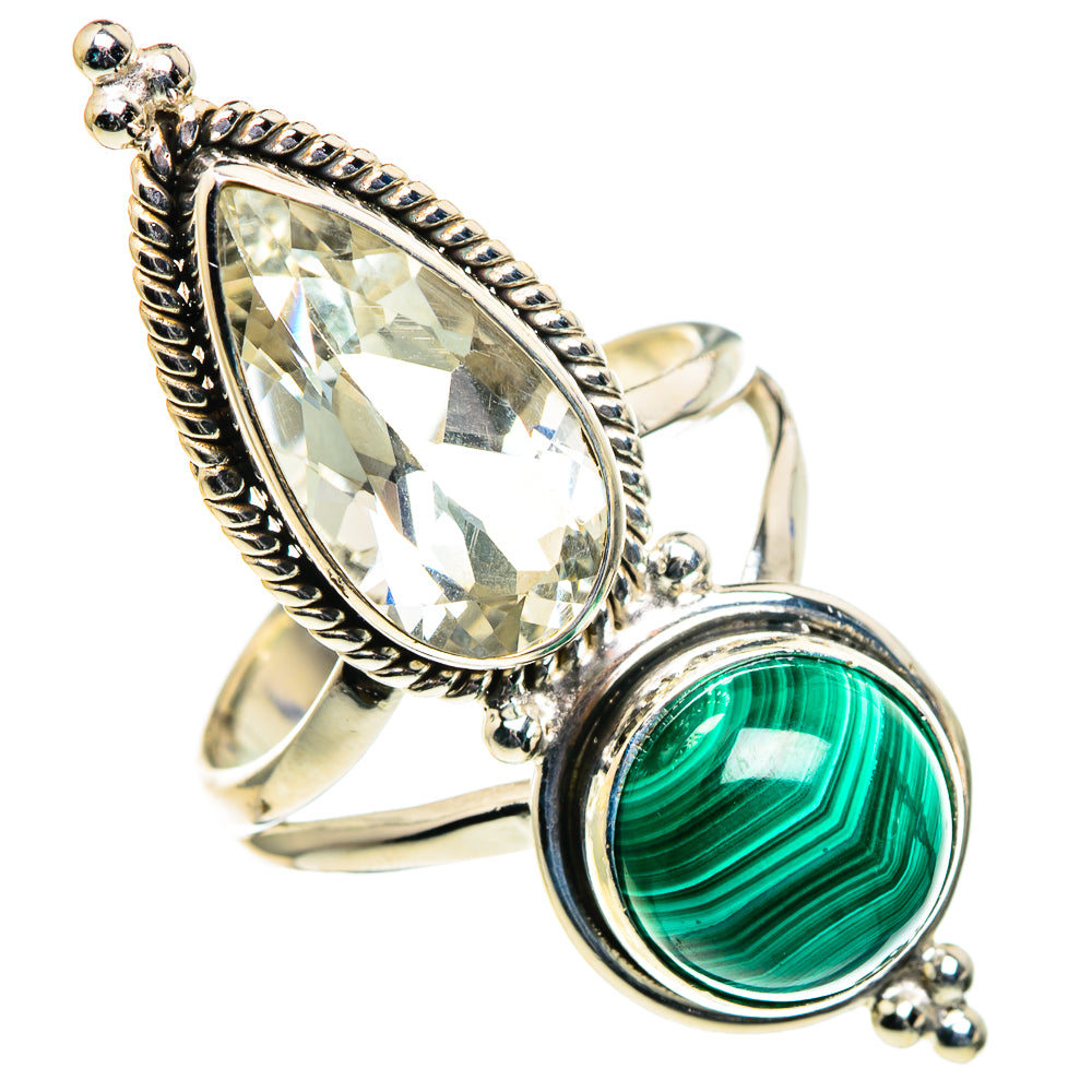 Malachite Rings handcrafted by Ana Silver Co - RING86696
