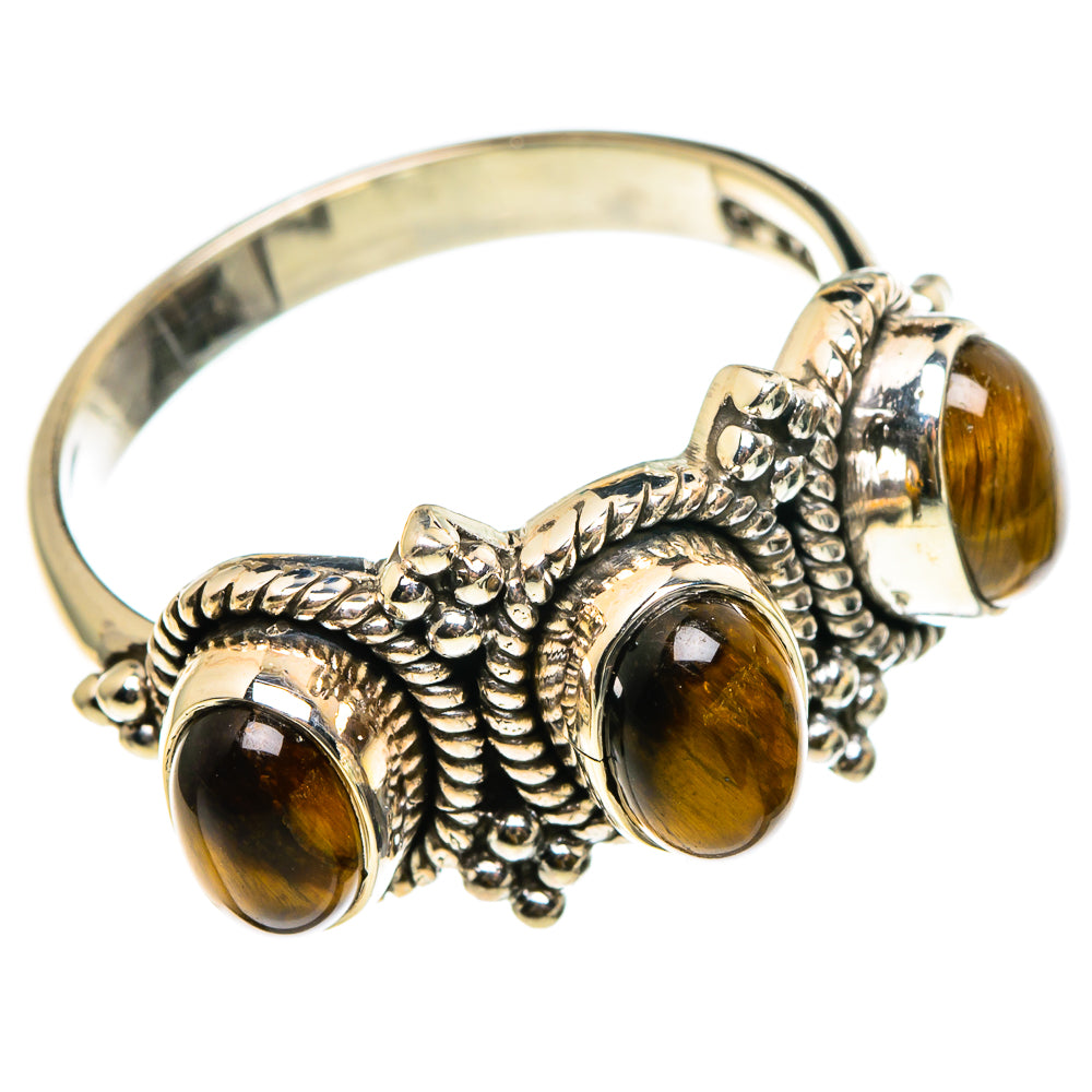 Tiger Eye Rings handcrafted by Ana Silver Co - RING86741