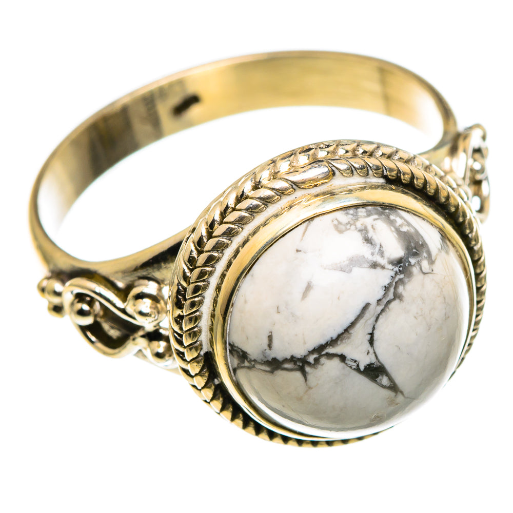 Howlite Rings handcrafted by Ana Silver Co - RING86786