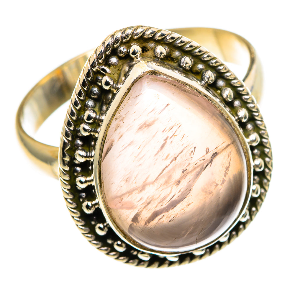 Rose Quartz Rings handcrafted by Ana Silver Co - RING86813