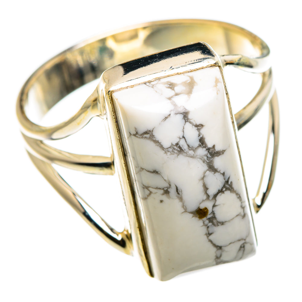 Howlite Rings handcrafted by Ana Silver Co - RING86882