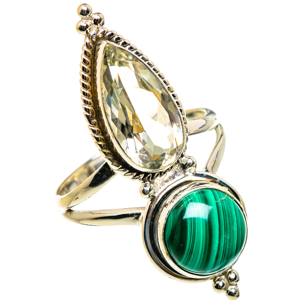 Malachite Rings handcrafted by Ana Silver Co - RING86939