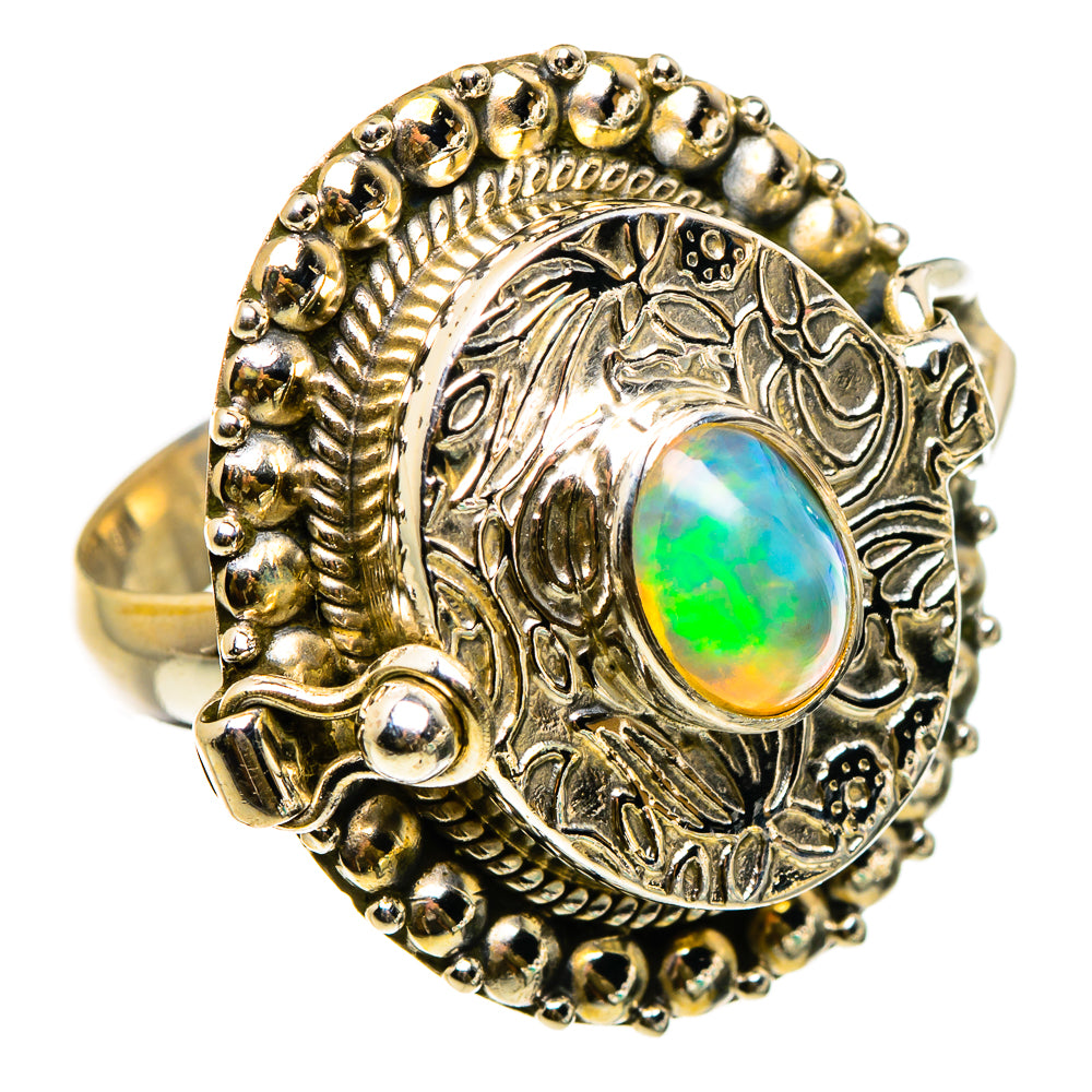 Ethiopian Opal Rings handcrafted by Ana Silver Co - RING87002