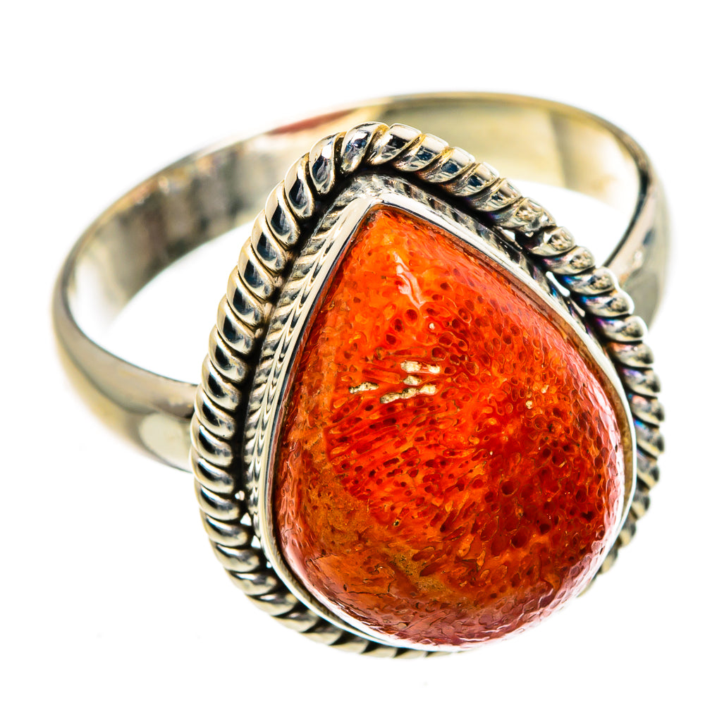 Sponge Coral Rings handcrafted by Ana Silver Co - RING87020