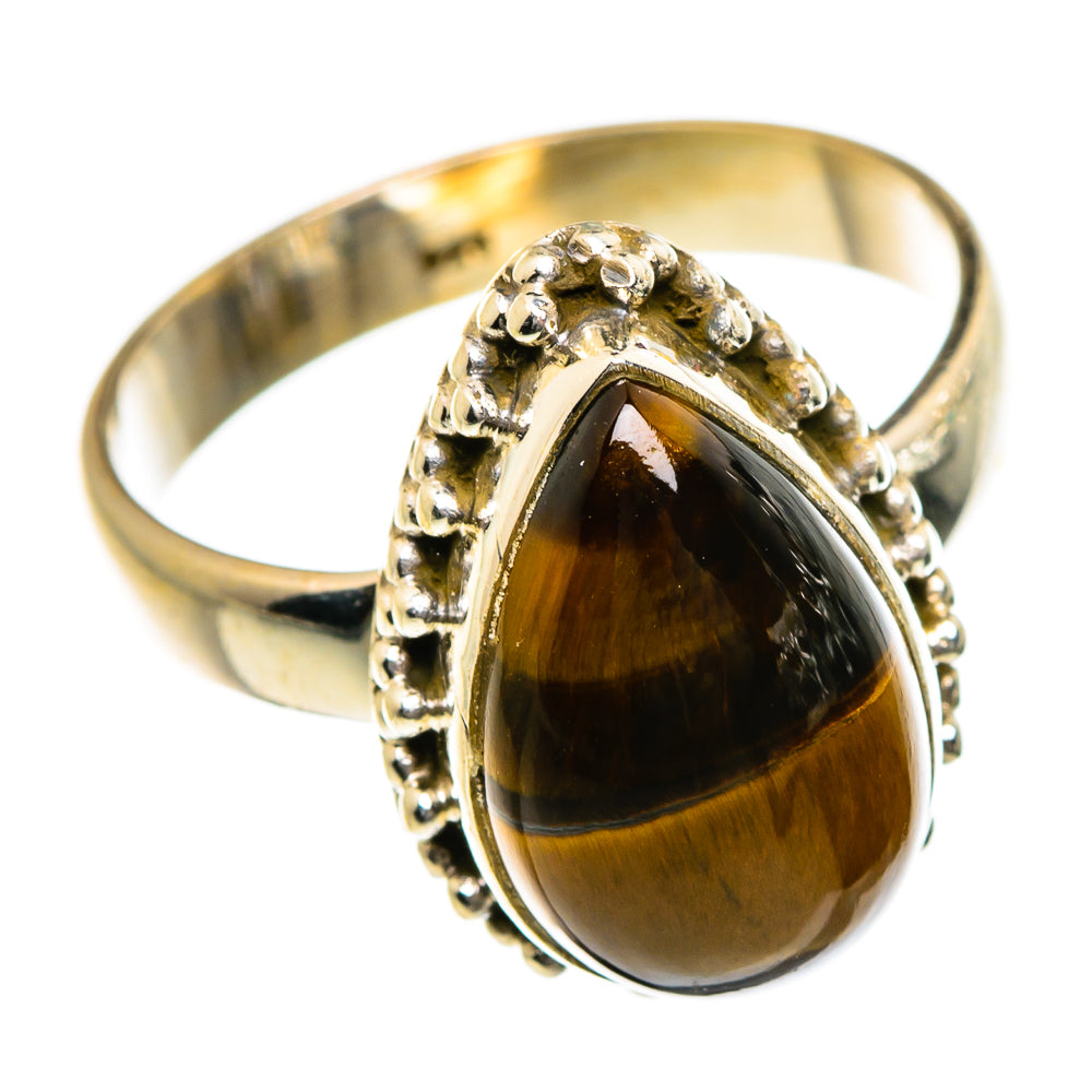 Tiger Eye Rings handcrafted by Ana Silver Co - RING87077
