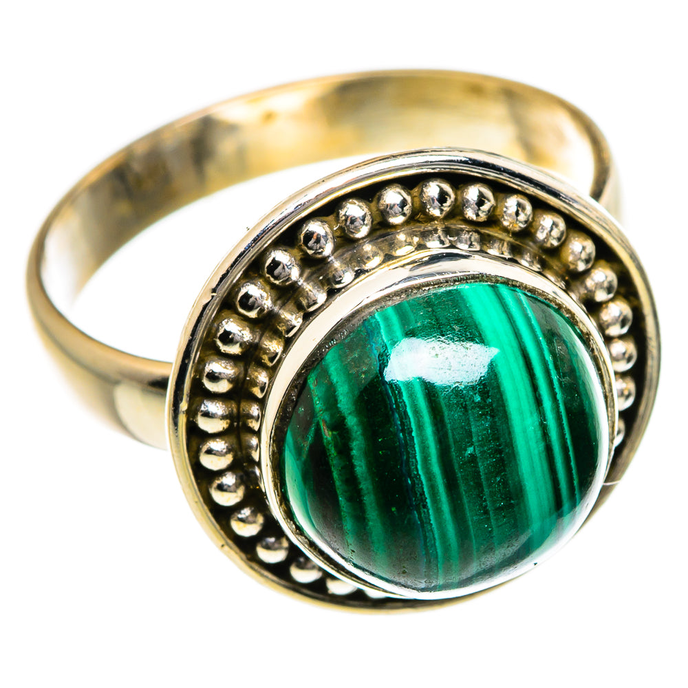 Malachite Rings handcrafted by Ana Silver Co - RING87091