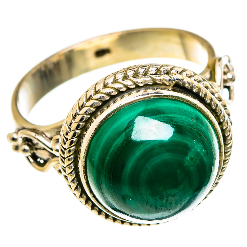 Malachite Rings handcrafted by Ana Silver Co - RING87126
