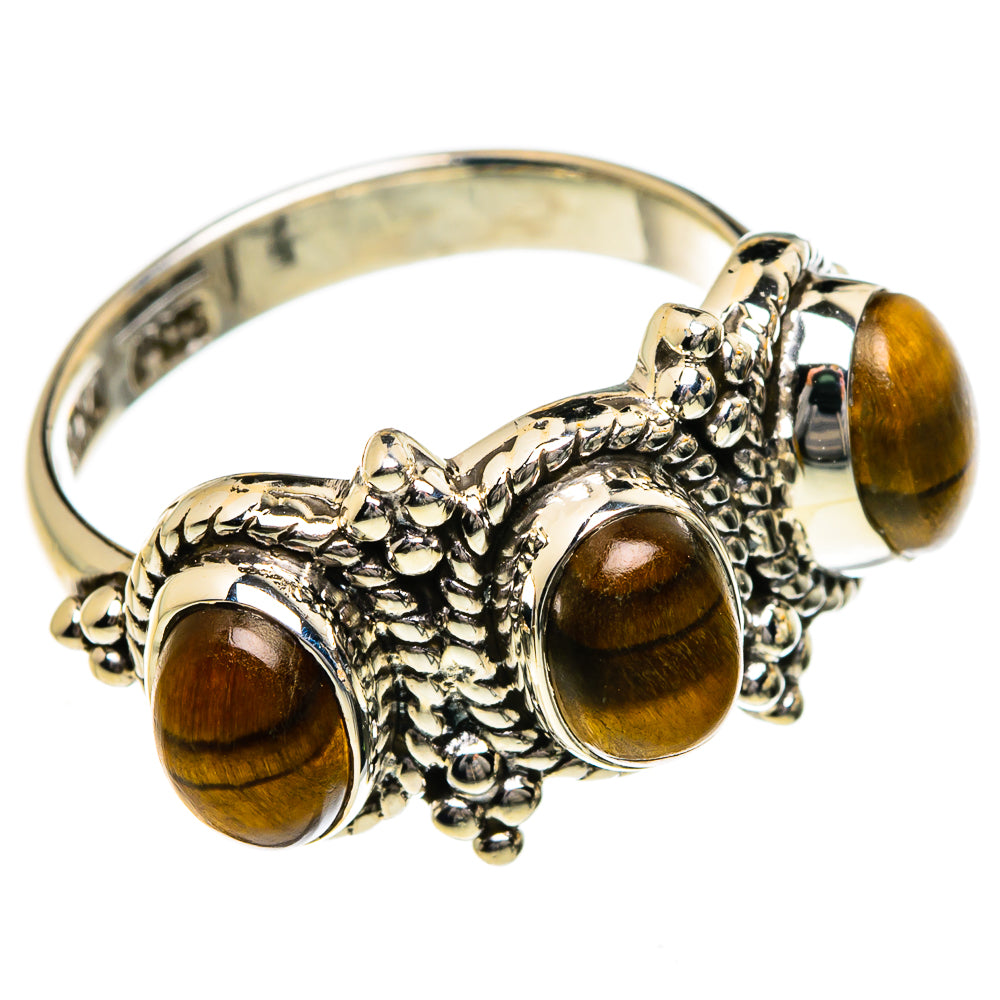 Tiger Eye Rings handcrafted by Ana Silver Co - RING87153
