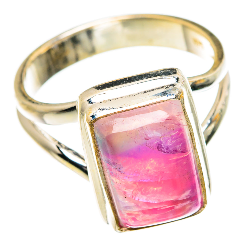Pink Moonstone Rings handcrafted by Ana Silver Co - RING87155