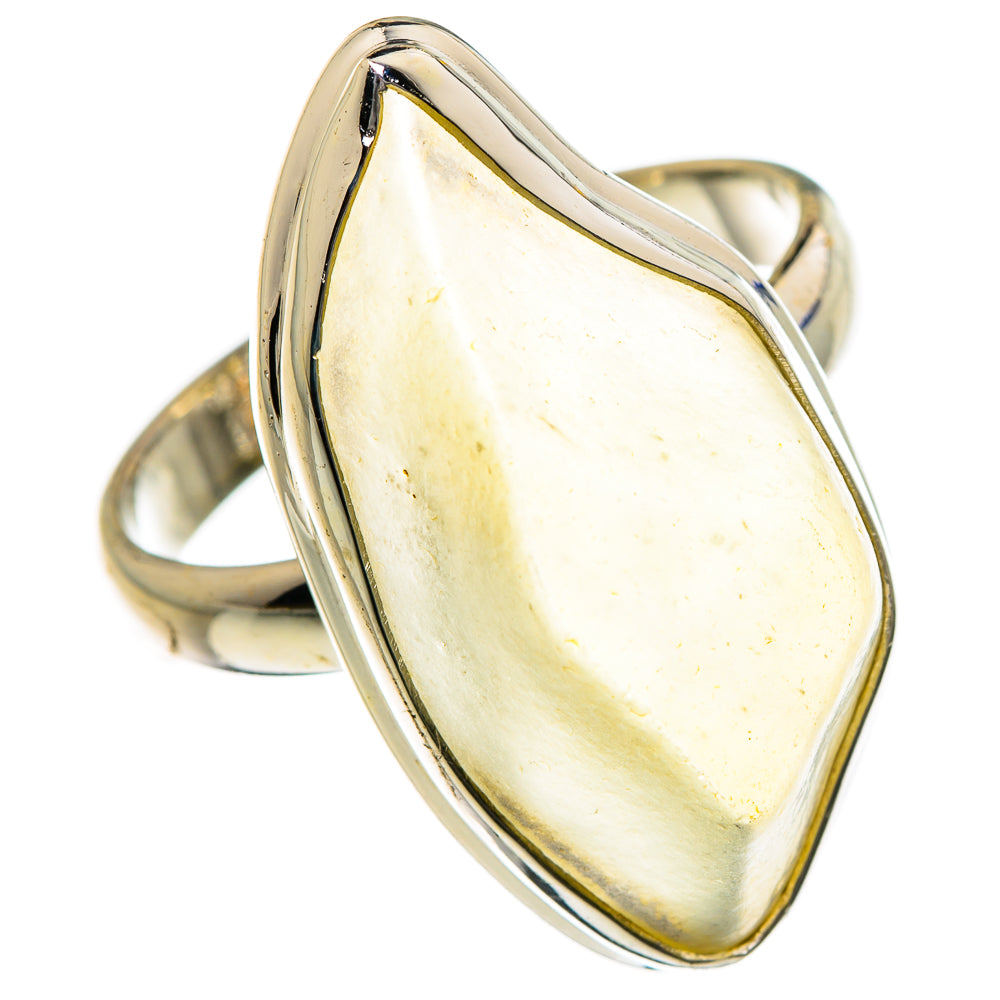 Libyan Desert Glass Rings handcrafted by Ana Silver Co - RING87196
