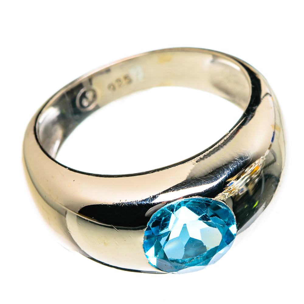Blue Topaz Rings handcrafted by Ana Silver Co - RING87197