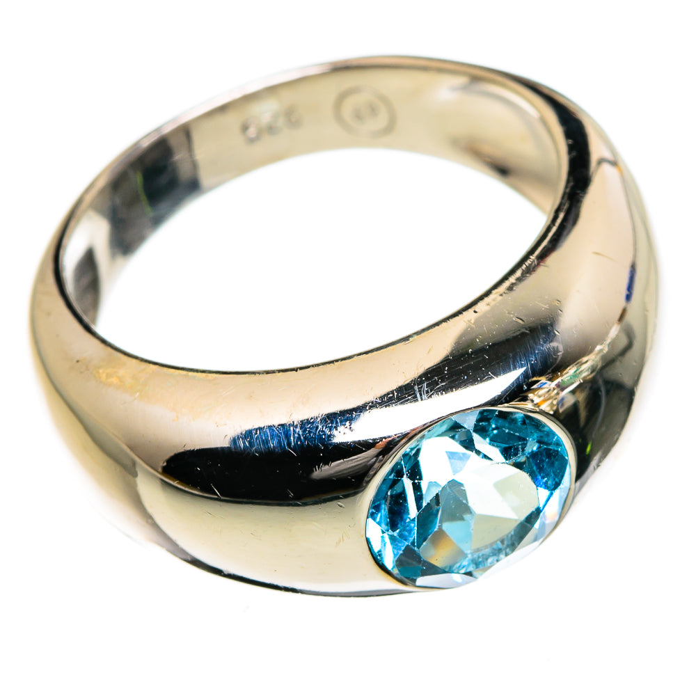 Blue Topaz Rings handcrafted by Ana Silver Co - RING87209