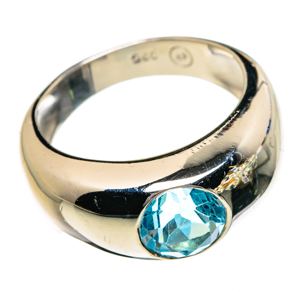 Blue Topaz Rings handcrafted by Ana Silver Co - RING87213