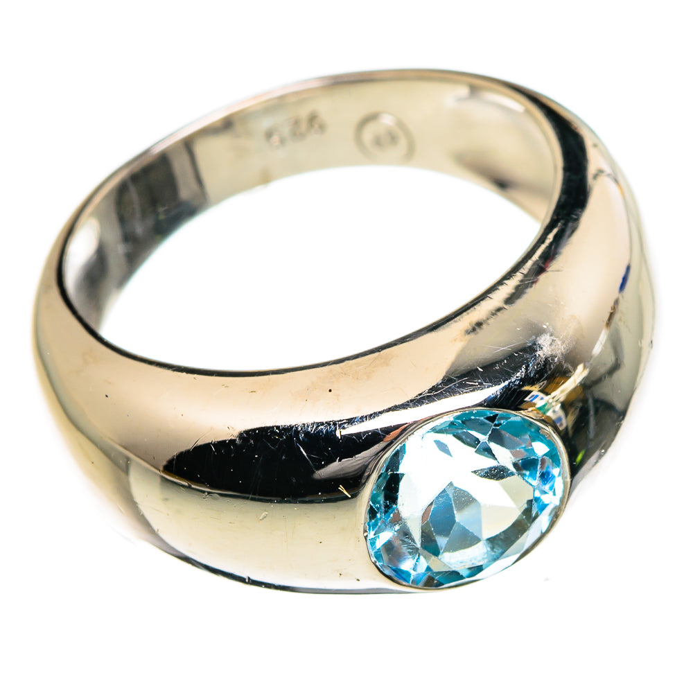 Blue Topaz Rings handcrafted by Ana Silver Co - RING87272 - Photo 2