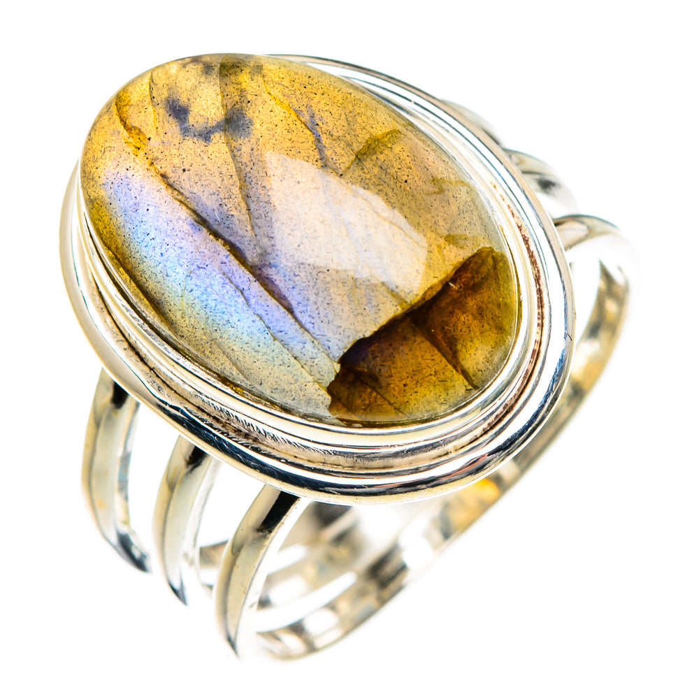 Labradorite Rings handcrafted by Ana Silver Co - RING87287