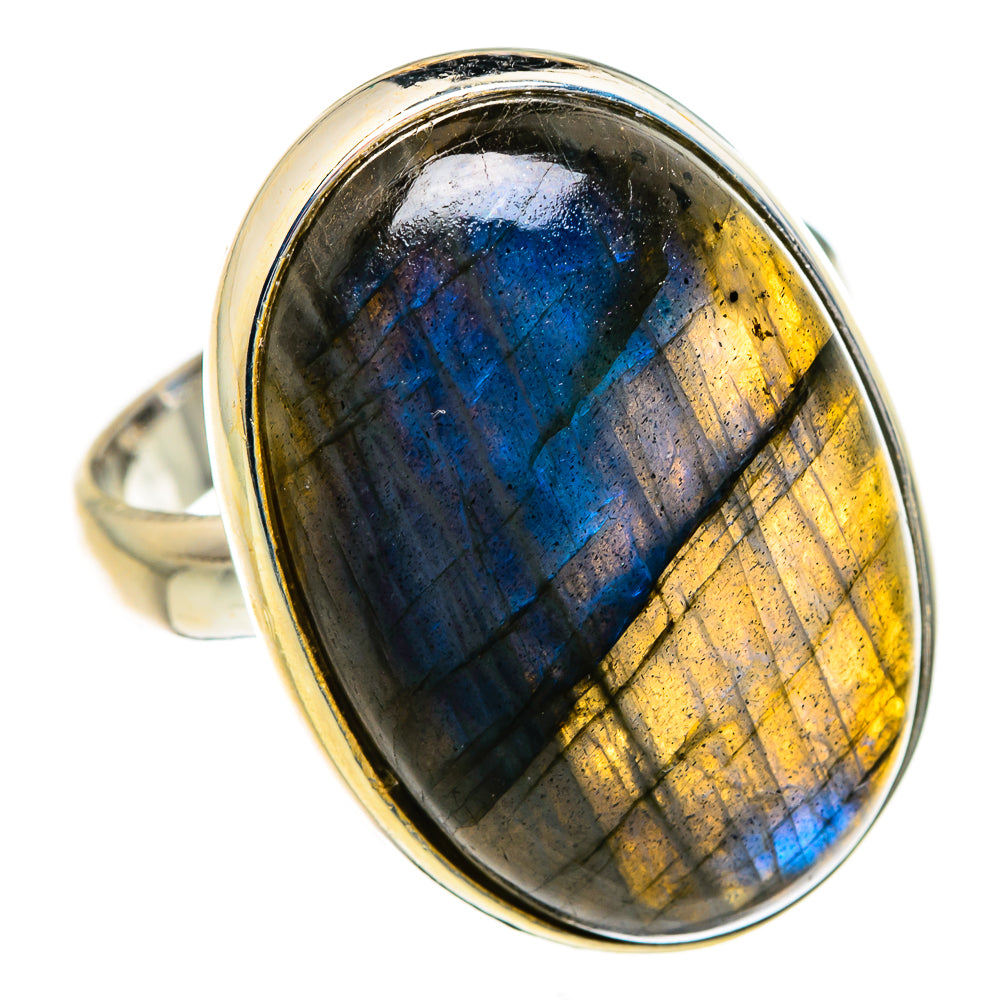 Labradorite Rings handcrafted by Ana Silver Co - RING87307