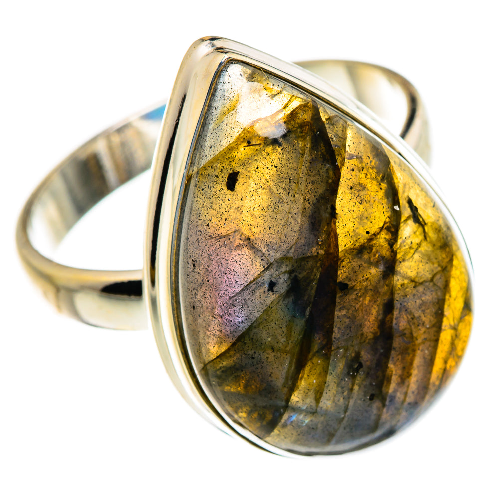 Labradorite Rings handcrafted by Ana Silver Co - RING87309