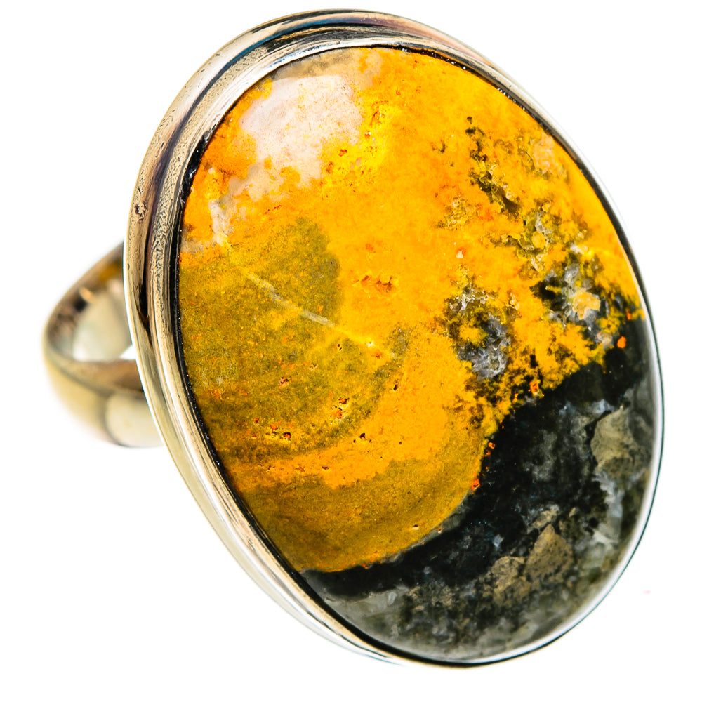 Bumble Bee Jasper Rings handcrafted by Ana Silver Co - RING87338