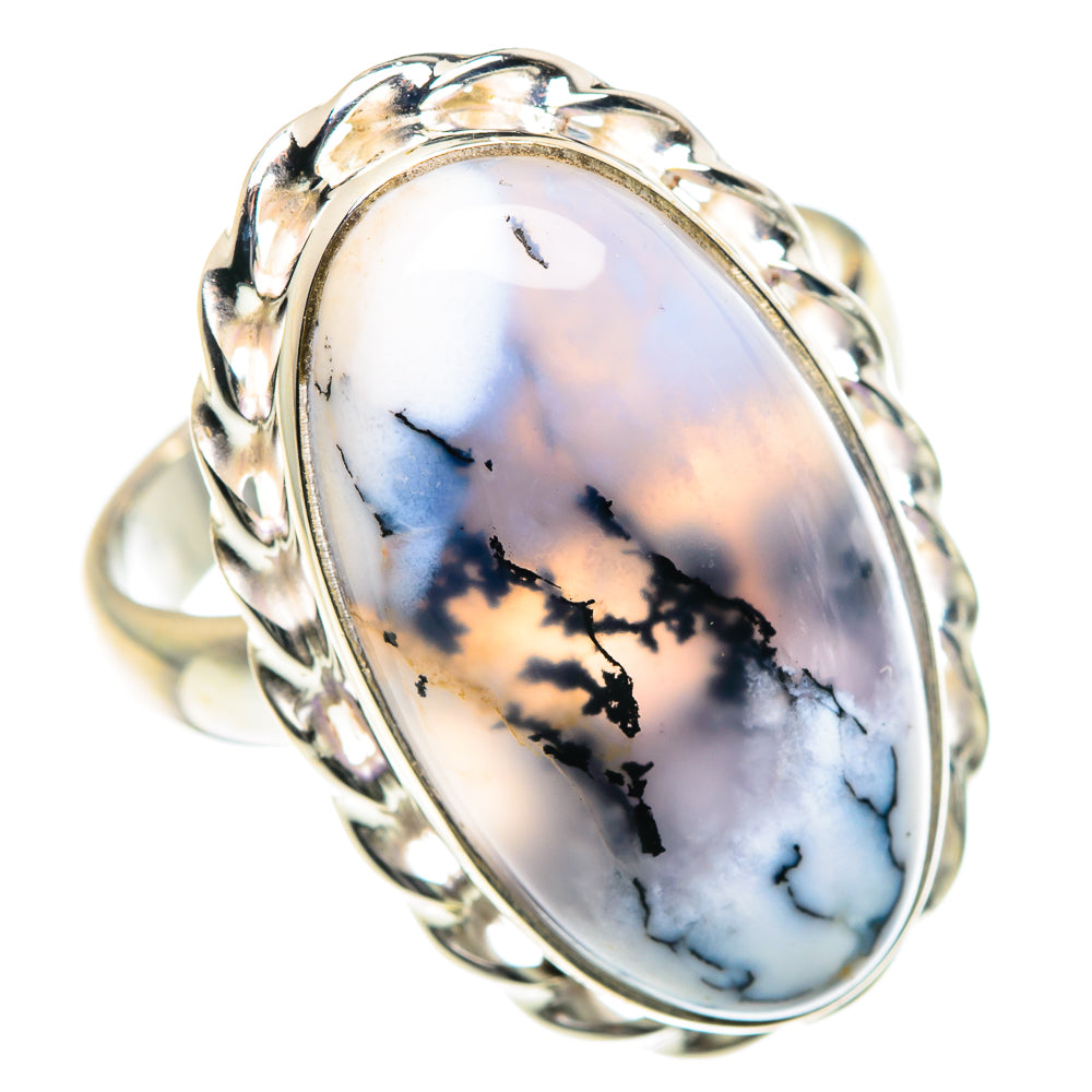 Dendritic Opal Rings handcrafted by Ana Silver Co - RING87574