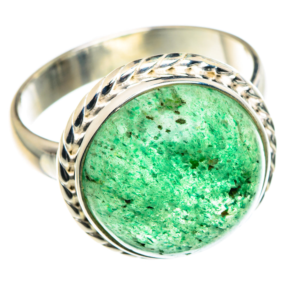 Green Aventurine Rings handcrafted by Ana Silver Co - RING87590