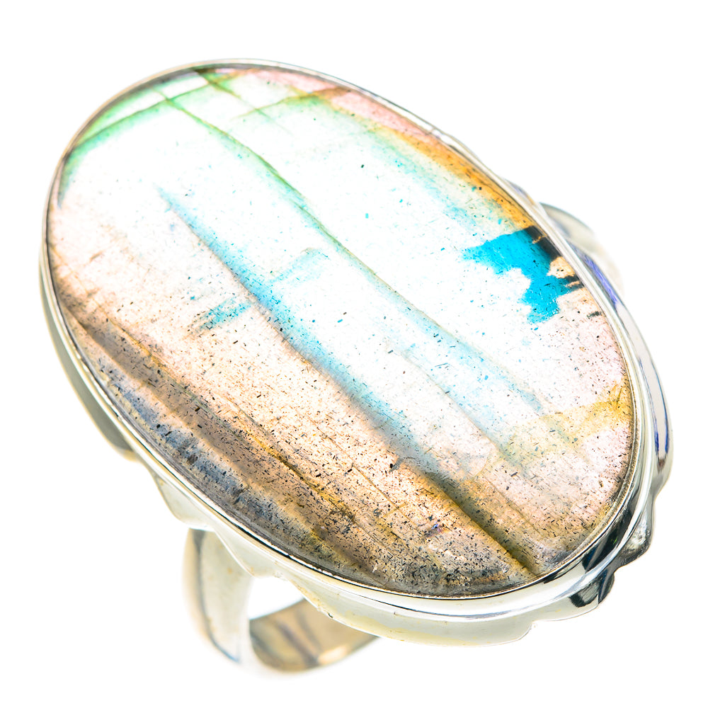 Labradorite Rings handcrafted by Ana Silver Co - RING87623