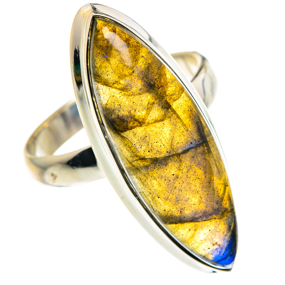 Labradorite Rings handcrafted by Ana Silver Co - RING87649
