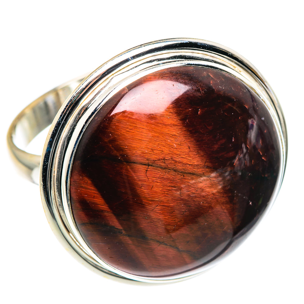 Red Tiger Eye Rings handcrafted by Ana Silver Co - RING87660