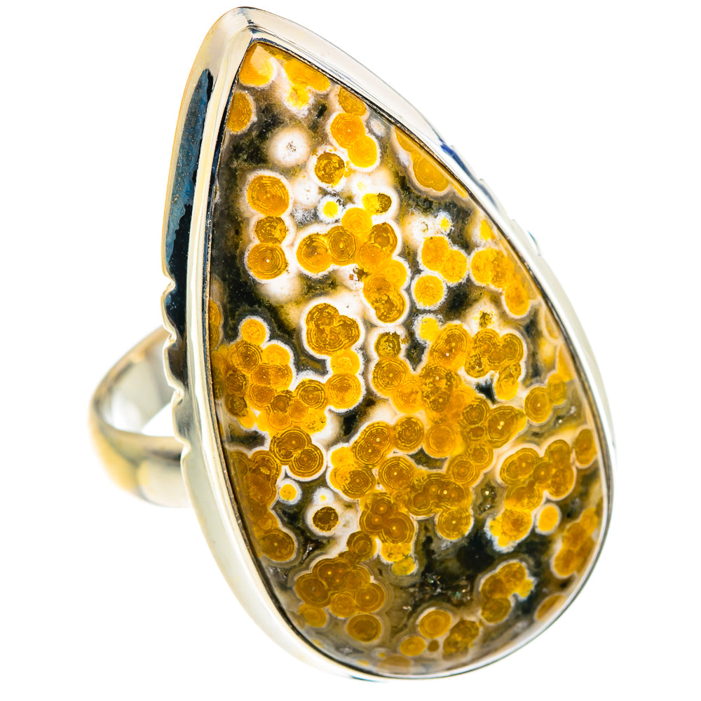 Ocean Jasper Rings handcrafted by Ana Silver Co - RING87662 - Photo 2