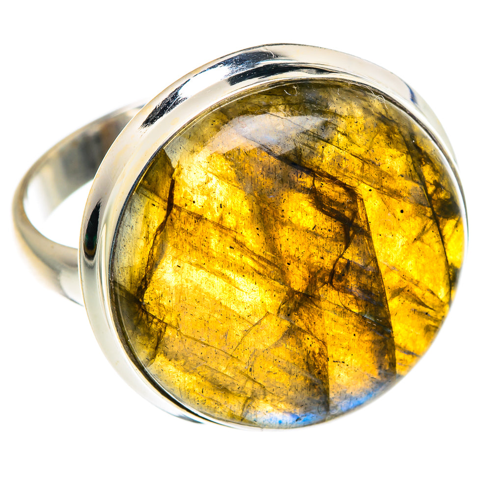 Labradorite Rings handcrafted by Ana Silver Co - RING87674