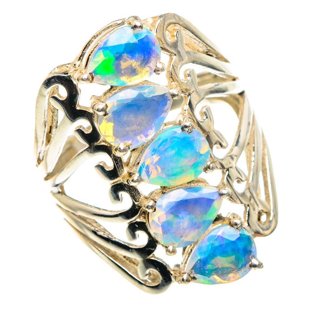 Ethiopian Opal Rings handcrafted by Ana Silver Co - RING87714