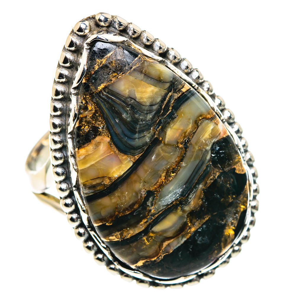 Black Copper Onyx Rings handcrafted by Ana Silver Co - RING87726