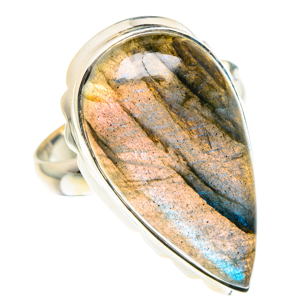 Labradorite Rings handcrafted by Ana Silver Co - RING87809