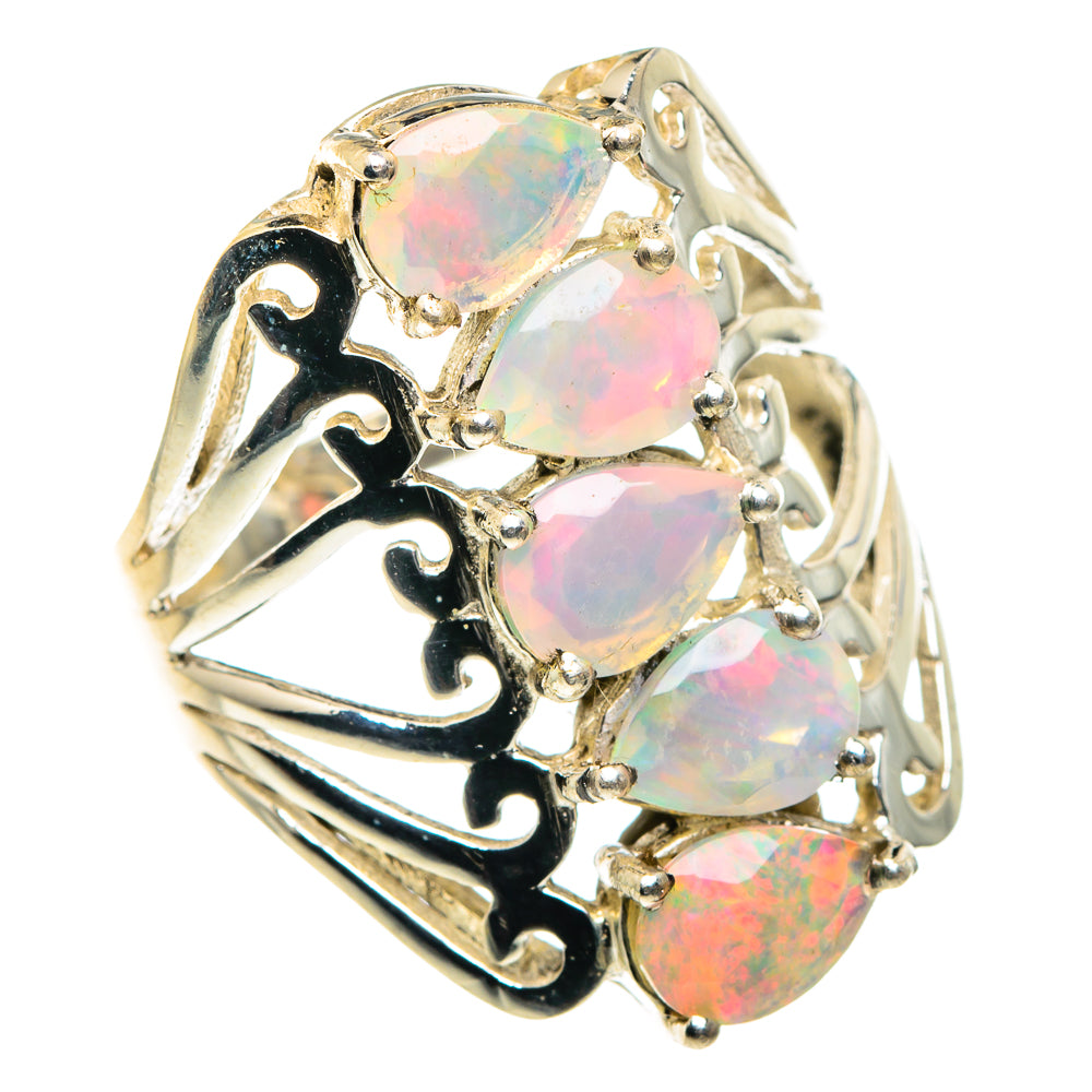 Ethiopian Opal Rings handcrafted by Ana Silver Co - RING87818