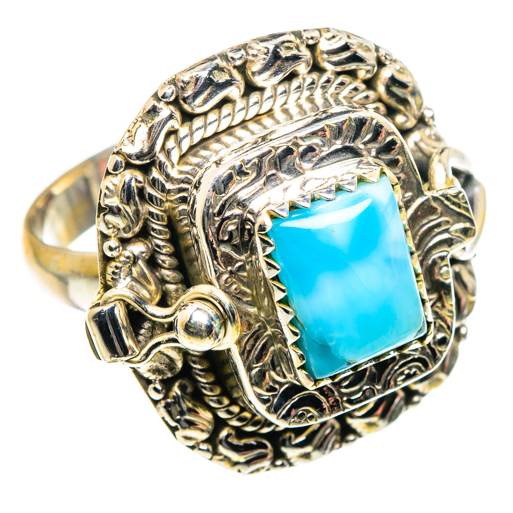Larimar Rings handcrafted by Ana Silver Co - RING87819