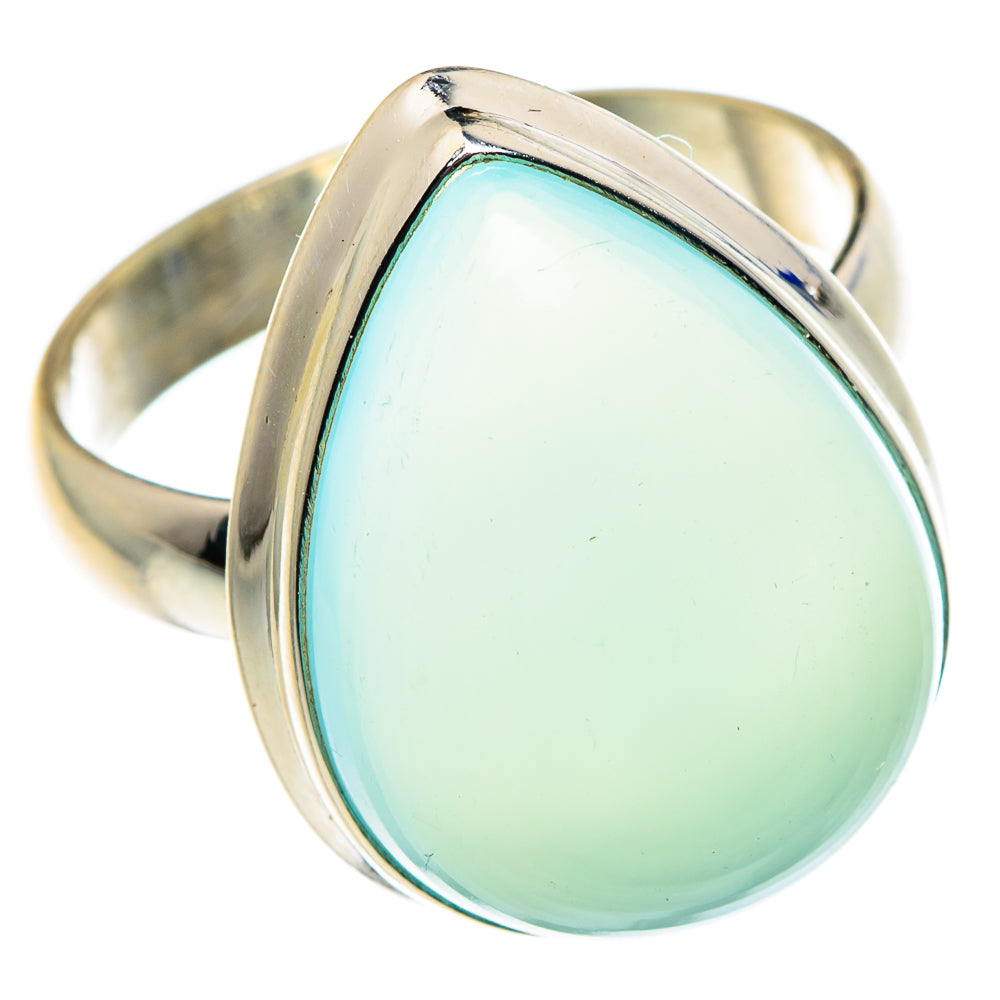 Aqua Chalcedony Rings handcrafted by Ana Silver Co - RING87828