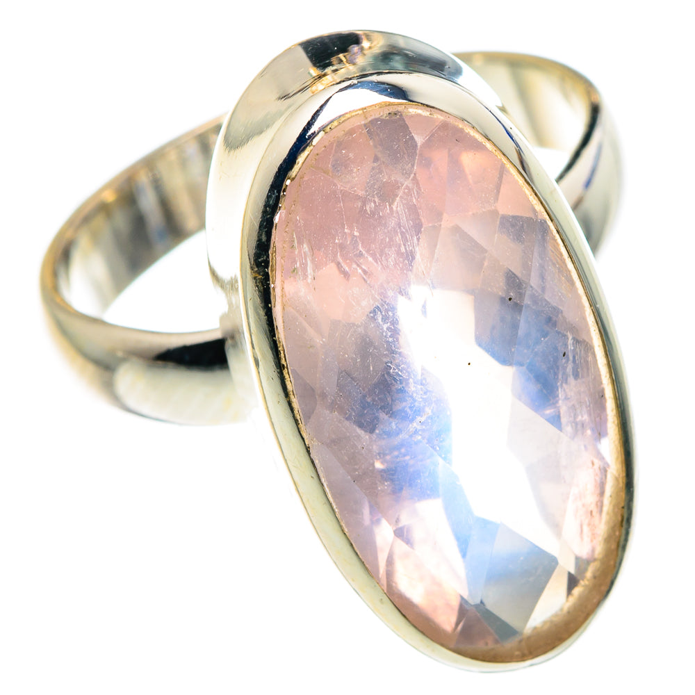 Rose Quartz Rings handcrafted by Ana Silver Co - RING87856