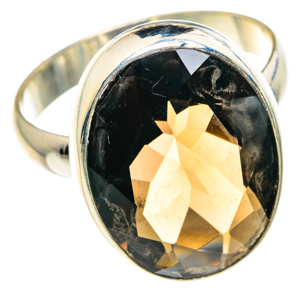 Smoky Quartz Rings handcrafted by Ana Silver Co - RING87888