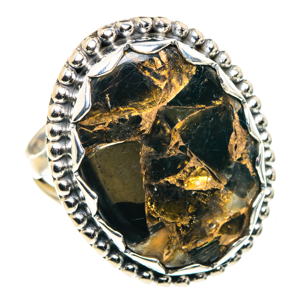 Black Copper Onyx Rings handcrafted by Ana Silver Co - RING87910 - Photo 2